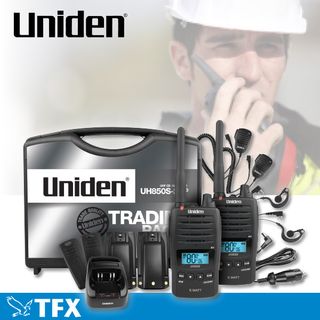 Uniden 2W UHT Hand Held Radio - Tradies Pack