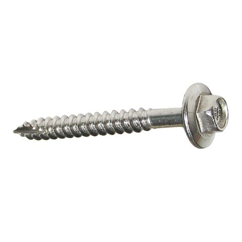 12g x 25mm Stainless 316 Grade Roofing Screw - Timber Drilling - No Neo