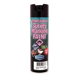 Survey Marking Paint; 350gm Spray BLACK