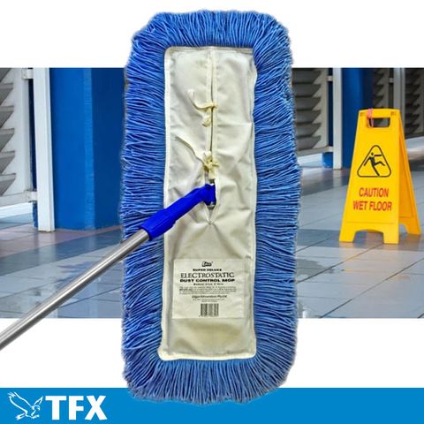 Microfibre mop - Electrostatic Dust control complete with swivel head & handle