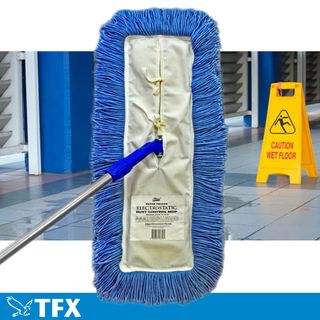 Microfibre mop - Electrostatic Dust control complete with swivel head & handle