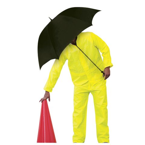 Hi-Vis Rain Suit Jacket & Pants Set - Large