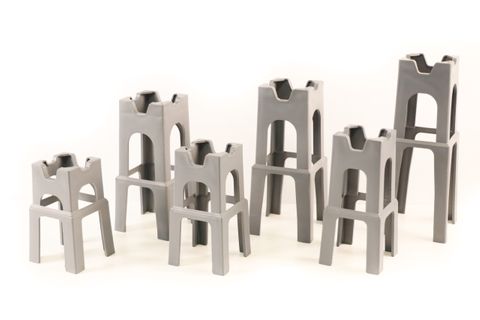 Mela 4 Leg Plastic Bar Chairs 200/210 Per 36
