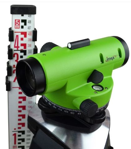 LAR28 Auto Dumpy Laser w/ Tripod & 5m Staff