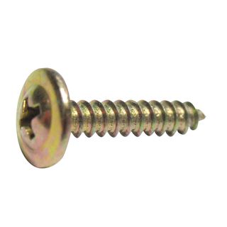 8g x 12mm Yellow Zinc Needle Point Button Head Screws