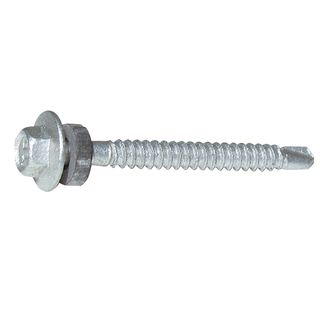 12g x 55mm Galvanised Self Drilling Tek Screws With Neo