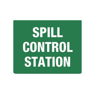 Spill Control Station - 600mm x 450mm - Poly Sign