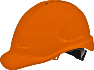 Hard Hat Premium Vented 6 Point - ORANGE -