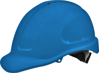 Hard Hat Premium Vented 6 Point - BLUE -