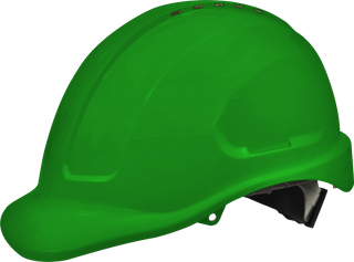 Hard Hat Premium Vented 6 Point - GREEN -