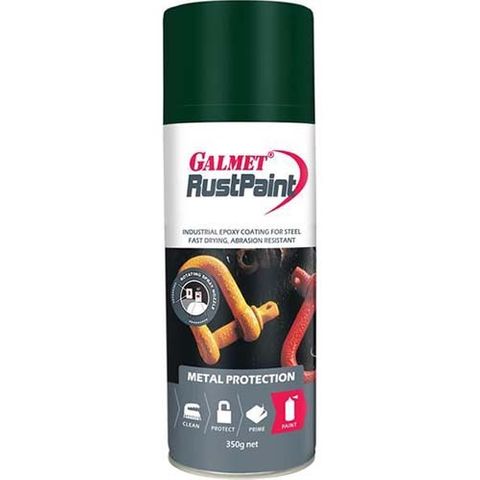 350gm Aerosol Galmet Rust Paint Epoxy Finish - Brunswick Green