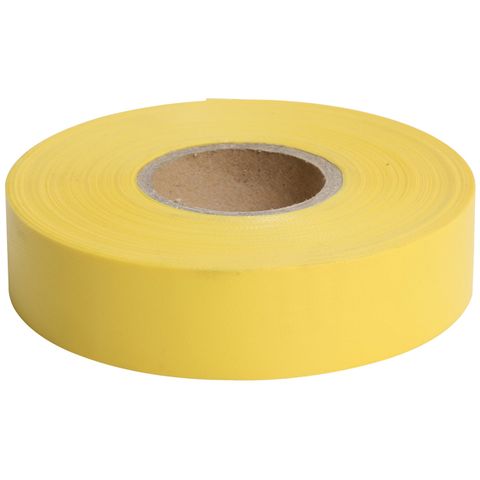 Flagging Tape Yellow 25mm x 75m - Surveyors Ribbon -