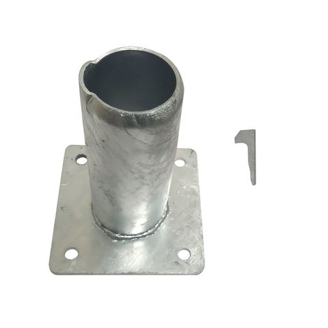 50NB Gal Sign Post - Bolt Down Base Plate