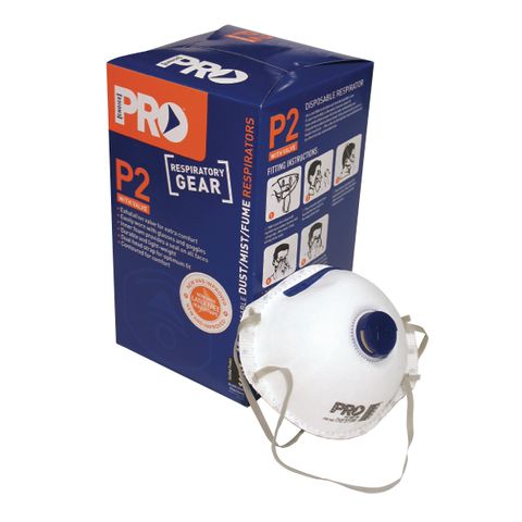 P2 Dust Mask & Valves Pkt 10