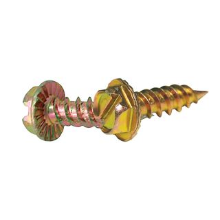 8g x 15mm Stitching Screw Yellow Zinc