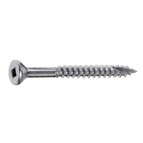12g x 130mm Stainless Steel 316 Square Drive Self Embedding Screw
