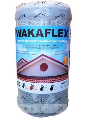 370mm x 5mtr Roll Wakaflex Grey Butyl Based Flexible Flashing