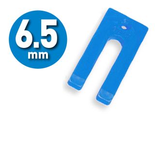 6.5mm Blue Plastic Packers - 12L Bucket 550 units -