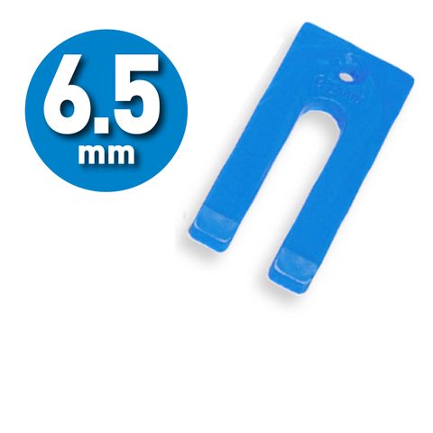 6.5mm Blue Plastic Packers - 12L Bucket 550 units -