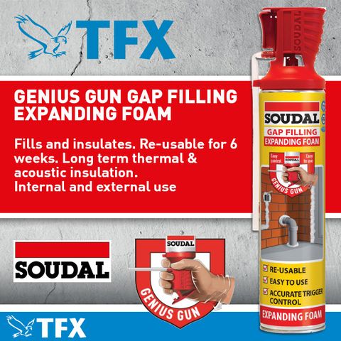 Soudal Expanding Foam Gap Filler 500ml