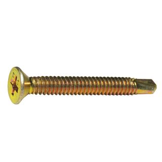 10g x 65mm Zinc CSK Self Drilling Fine Thread Screws