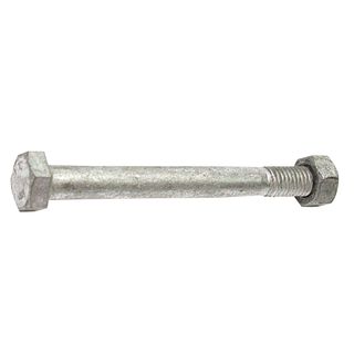 M20 x 75mm Galvanised Hex Head Bolt  & Nut