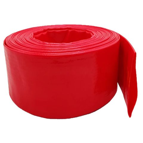 76mm  Red Layflat Hose per meter - Unfitted