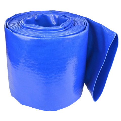 102mm  Blue Layflat Hose per Mtr - Unfitted