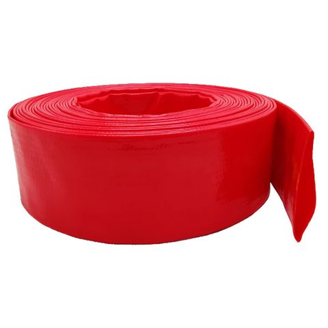 50mm  Red Layflat Hose per meter - Unfitted