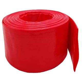 102mm  Red Layflat Hose per meter - Unfitted