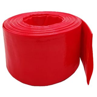 204mm  Red Layflat Hose per meter - Unfitted