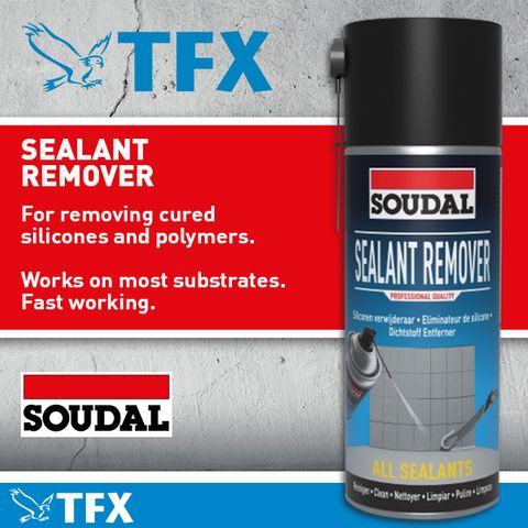 Soudal Sealant Remover for Cured Silicone 400ml Aerosol