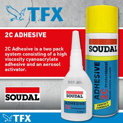 Soudal 2CAdhesive System High Fast Bond 50gm & 200ml Kit