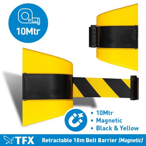 Retractable 10m Magnetic Belt Barrier