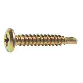 10g x 16mm Zinc Self Drilling Wafer Head Screws