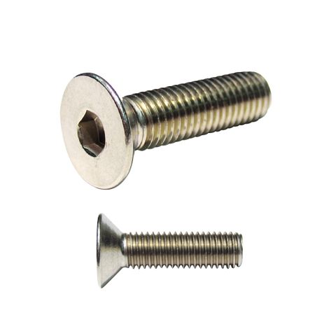 M8 x 25mm Countersunk Stainless 316 Grade Socket Screw