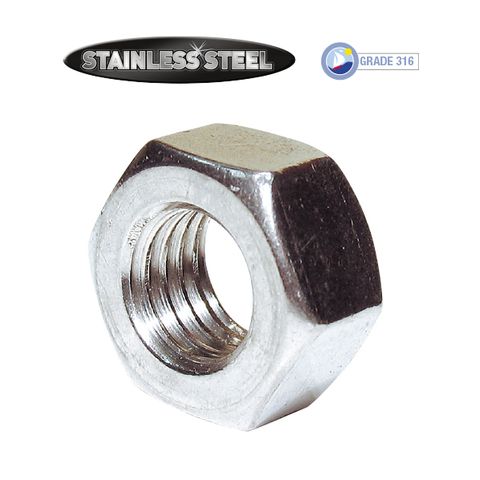 M12 Stainless Hex Nuts