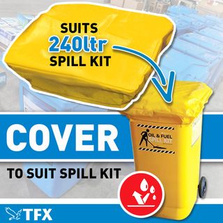 Spill Kit COVER to Suit 240Ltr Spill Kits -YELLOW -