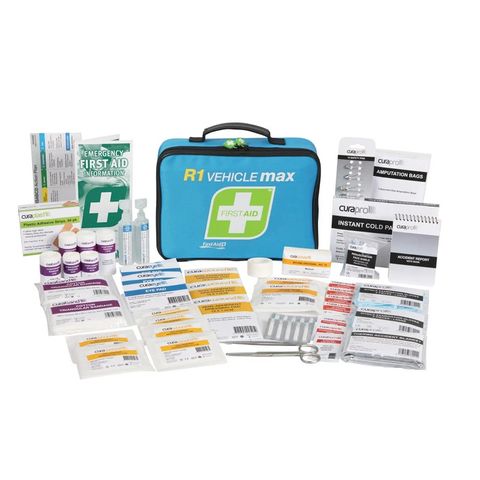 First Aid R1 Vehicle Max Kit, Soft Park - Up to 10 people - Low Risk