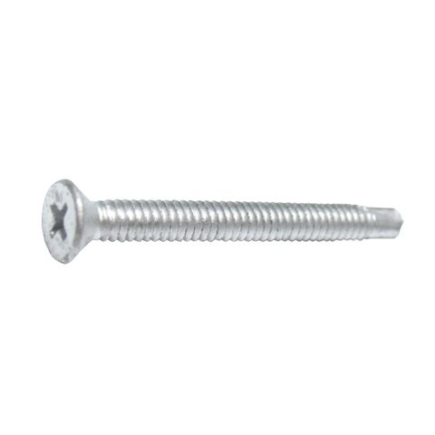 10g x 30mm Galvanised Sq Drive CSK Self Drilling Fine Thread Screws