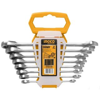 8 piece Metric Ratcheting & Open Ended Spanners