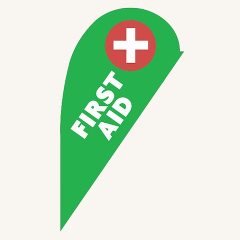First Aid Flag 2.5mtr