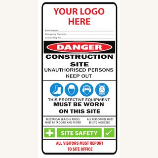 Blank - Multi Construction Site - 1200 x 600 - Poly Sign