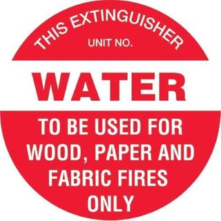 Water EXT Sign 200mm Poly