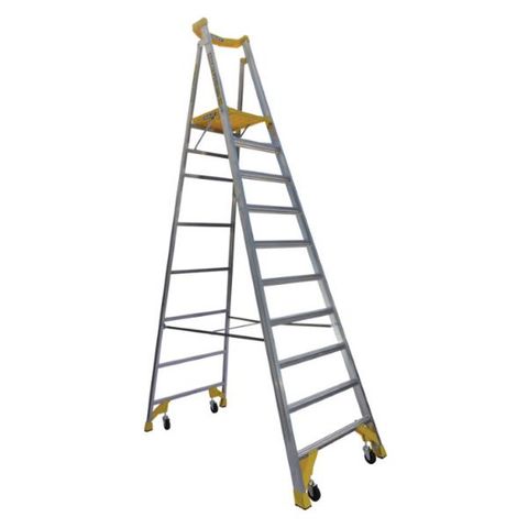 9 Step 2700mm Plus Platform - Alum Platform Step Ladder