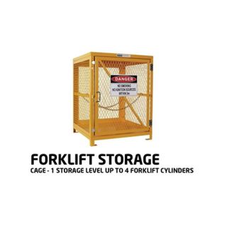 Forklift Cylinder Storage Cage - 4 Cylinder capacity - SCGR4T