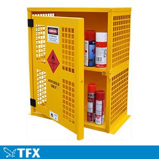 64-80 Aerosol Storage Cabinet  Stores up to 80 spray cans SCAR64