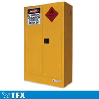 250L Flammable Liquids Cabinet 2 Door 2 Shelves SCIRF250