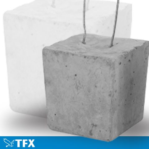 30mm Square Concrete Block Spacer  / pk 100