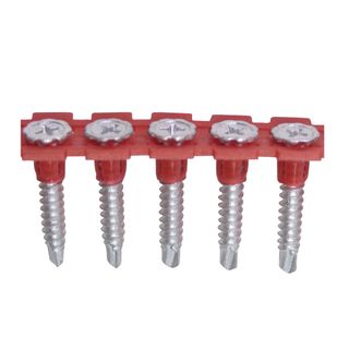 8g x 25mm Flower Head Metal Drilling Galvanised Fibre Cement Screw Collated
